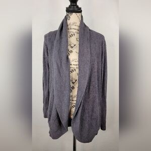 Barefoot dreams Medium Cardigan CozychicLite Circle CoastalGray Purple 452